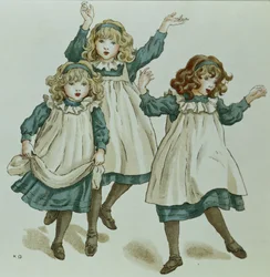 As cepas de Polly Flinders, de &39;April Baby&39;s Book of Tunes&39; 1900